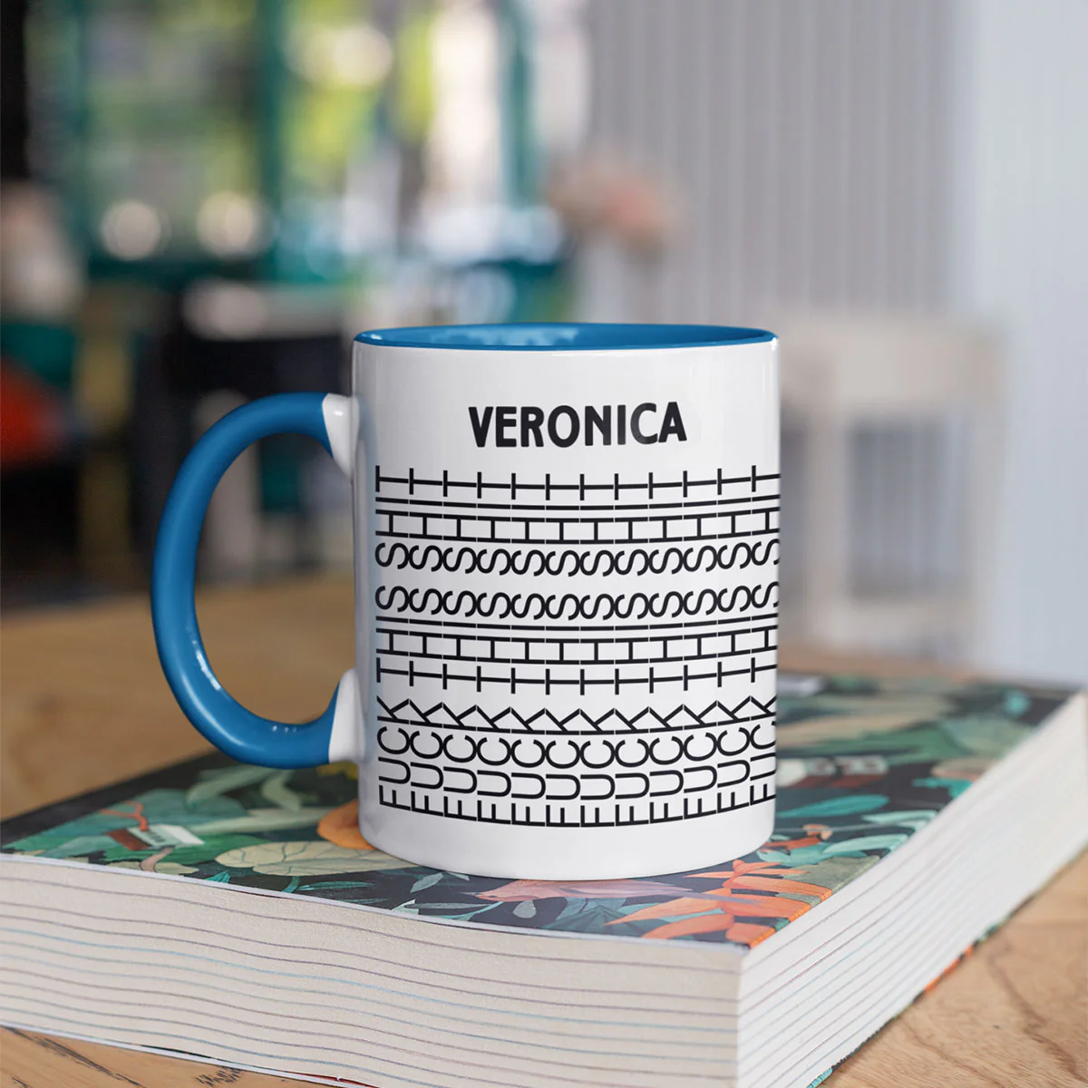 FK This Sht Funny Personalized Mug 11oz, Hidden Funny Message Mug, Father's Day Gift for Dad, Gift for Colleagues, Custom Name - Image 5