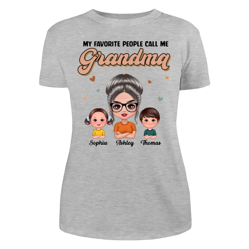 Flash Retro Grandmother Grandkids Personalized Shirt - Image 10