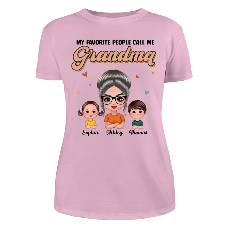 Flash Retro Grandmother Grandkids Personalized Shirt - Image 11