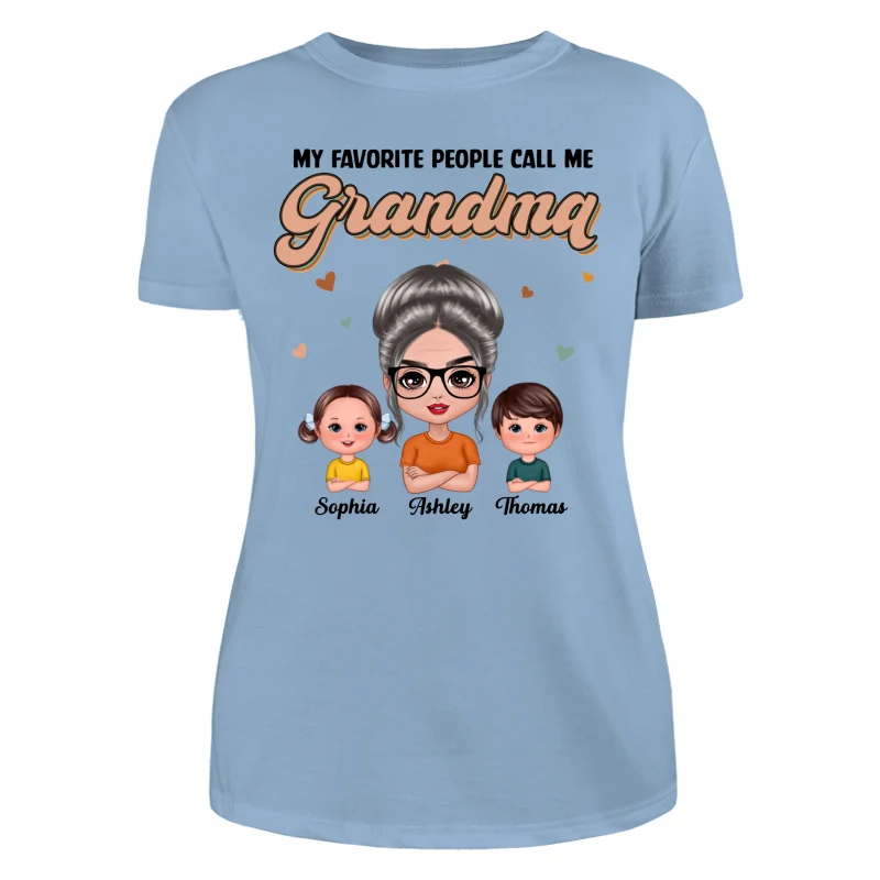 Flash Retro Grandmother Grandkids Personalized Shirt - Image 12