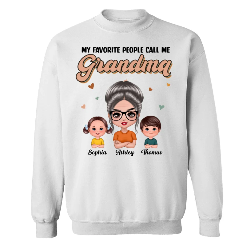 Flash Retro Grandmother Grandkids Personalized Shirt - Image 17
