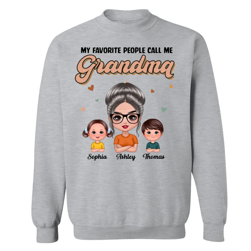 Flash Retro Grandmother Grandkids Personalized Shirt - Image 18
