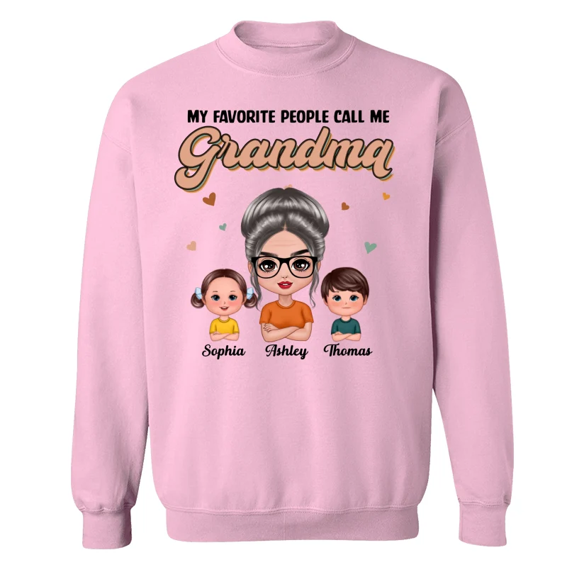 Flash Retro Grandmother Grandkids Personalized Shirt - Image 19