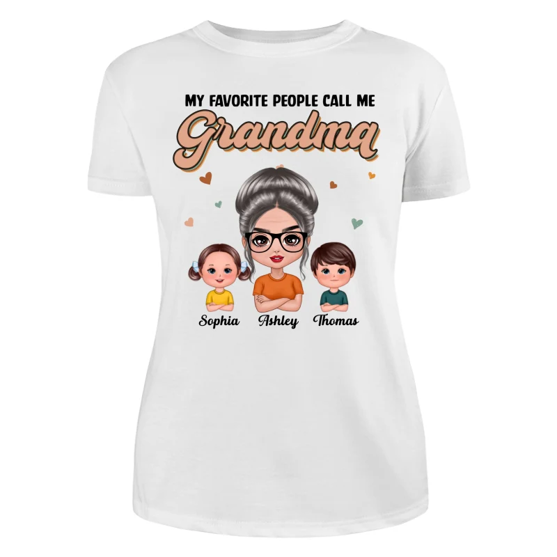 Flash Retro Grandmother Grandkids Personalized Shirt - Image 9