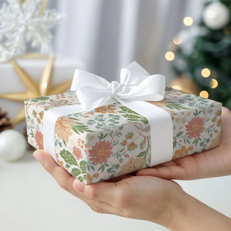 Floral Doodles Gift Wrapping Paper - Image 5