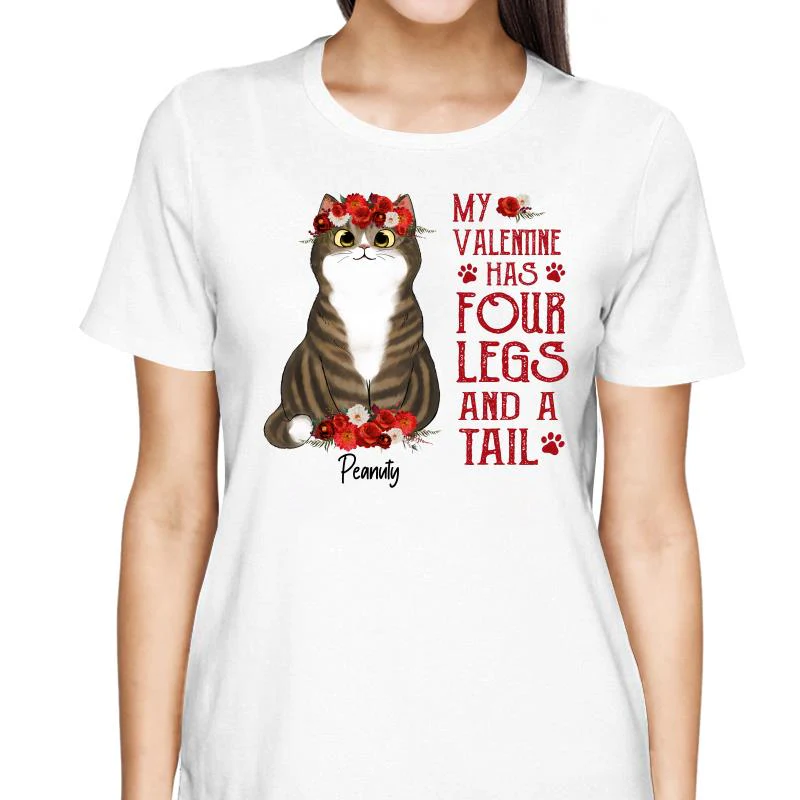 Flower Cats My Four Legs And Tail Personalized Shirt - Image 2