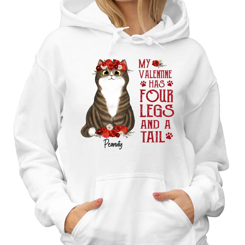 Flower Cats My Four Legs And Tail Personalized Shirt - Image 4