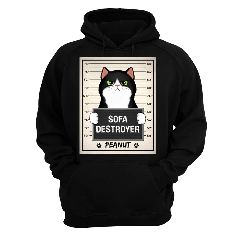 Fluffy Cat Crimes Mugshot Personalized Shirt - Image 13