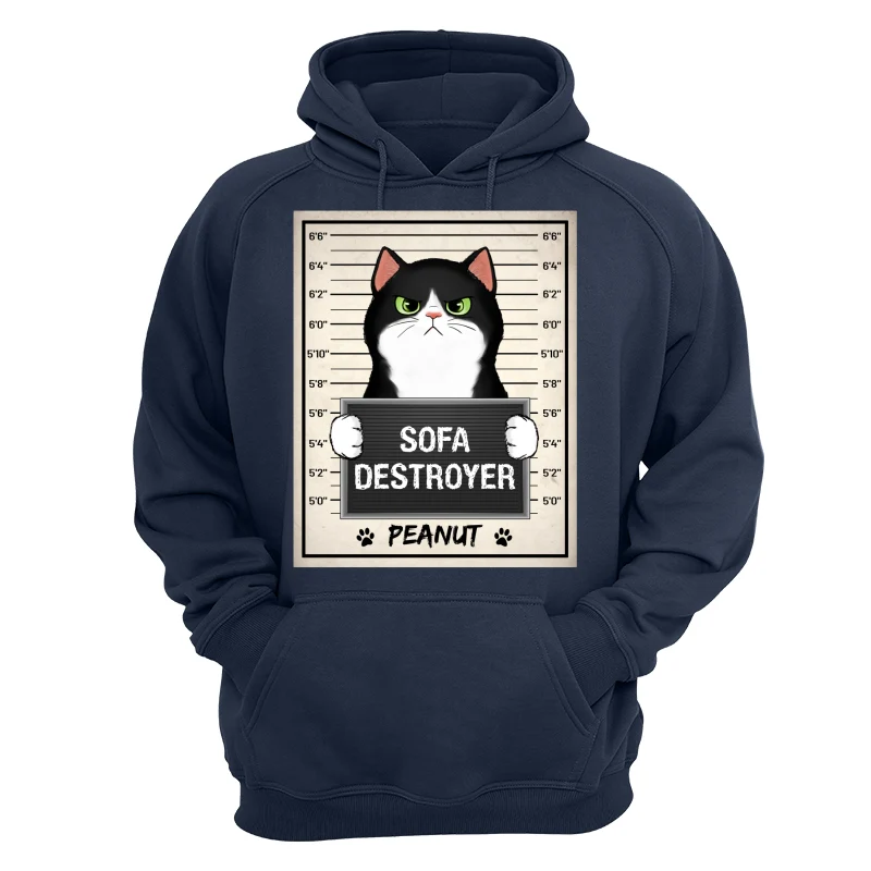 Fluffy Cat Crimes Mugshot Personalized Shirt - Image 14