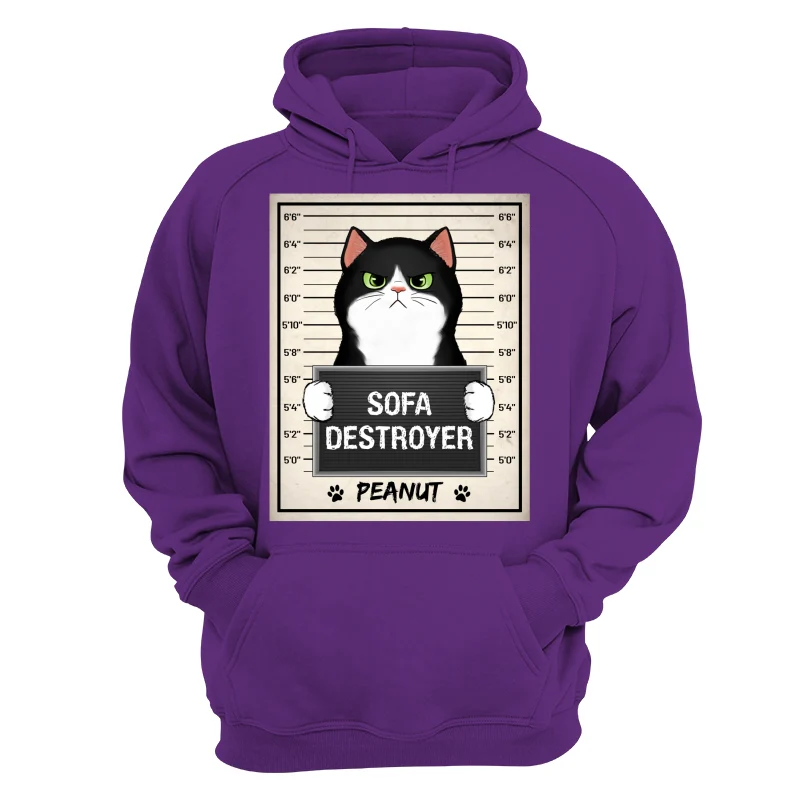 Fluffy Cat Crimes Mugshot Personalized Shirt - Image 15