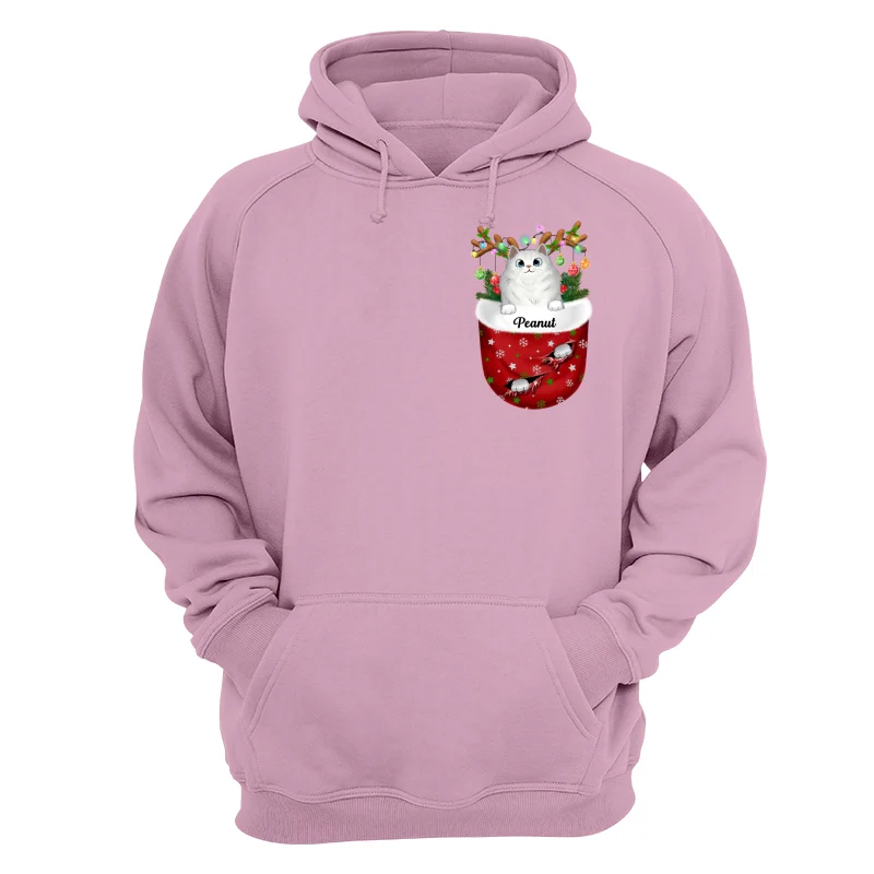 Fluffy Cats Pocket Christmas Personalized Shirt - Image 15