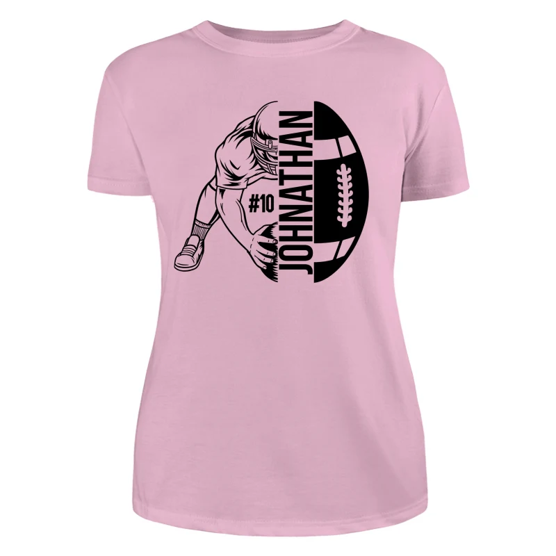 Football Player Holding Ball On The Ground Football Season Matching Personalized Shirt - Image 10