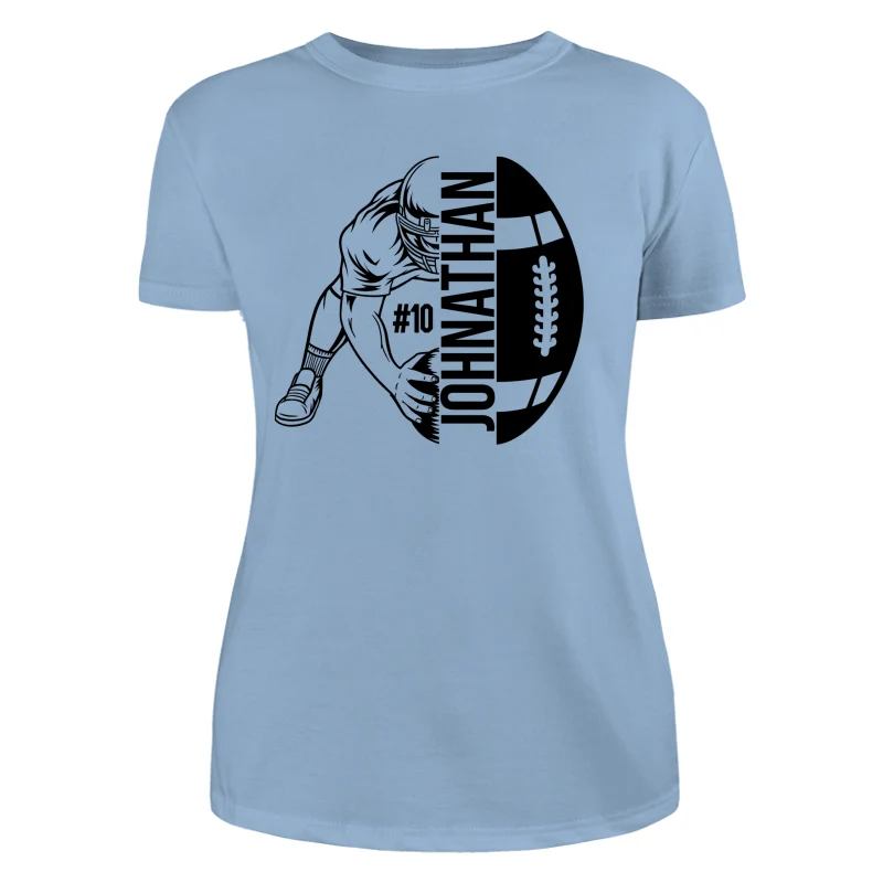 Football Player Holding Ball On The Ground Football Season Matching Personalized Shirt - Image 11
