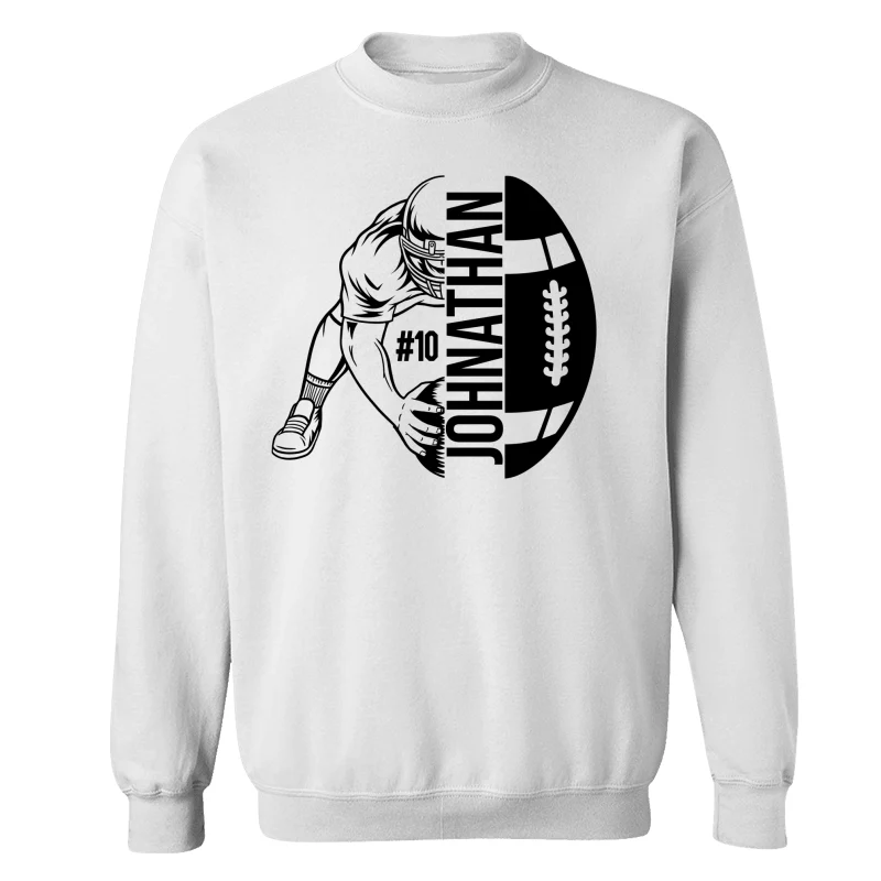Football Player Holding Ball On The Ground Football Season Matching Personalized Shirt - Image 16