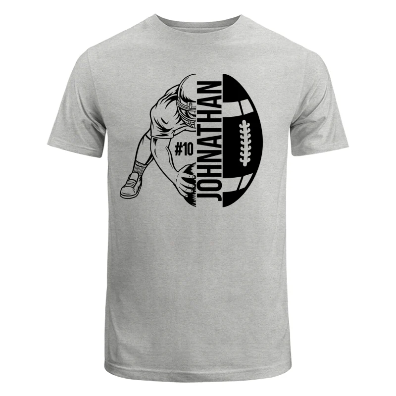 Football Player Holding Ball On The Ground Football Season Matching Personalized Shirt - Image 5
