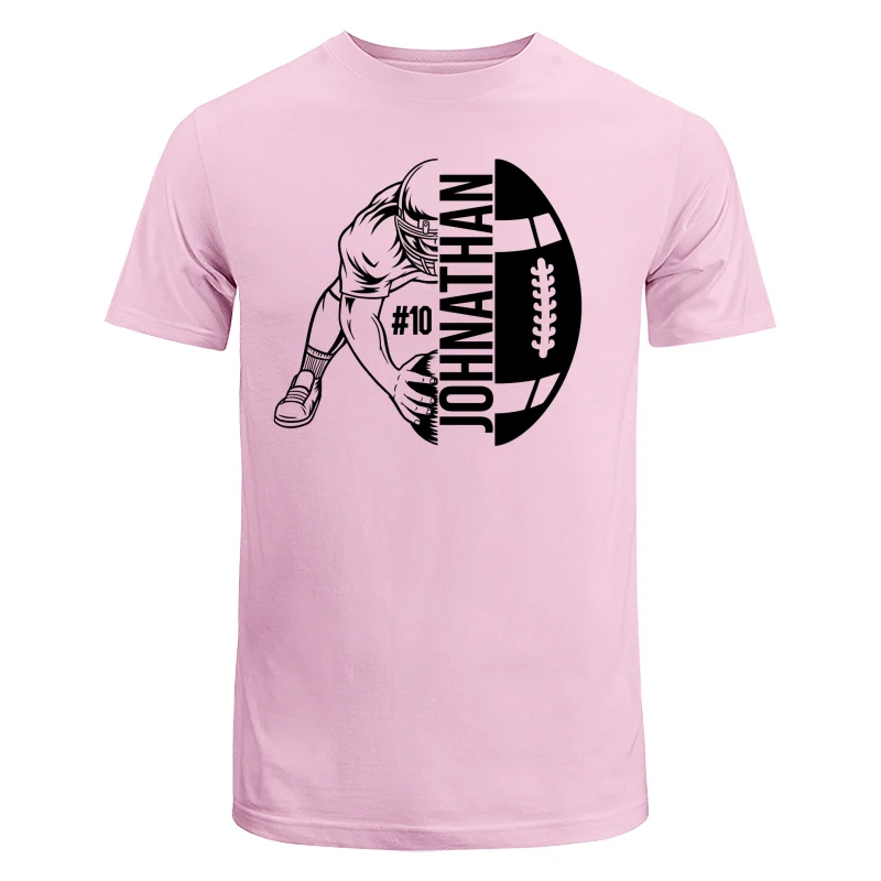 Football Player Holding Ball On The Ground Football Season Matching Personalized Shirt - Image 6