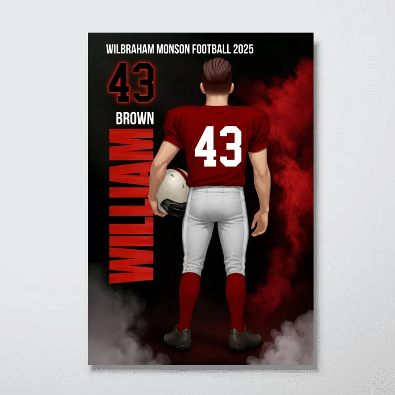 Football Sports Legend - Personalized Poster - Christmas Gift for Seniors, Sons, Grandsons - Image 11