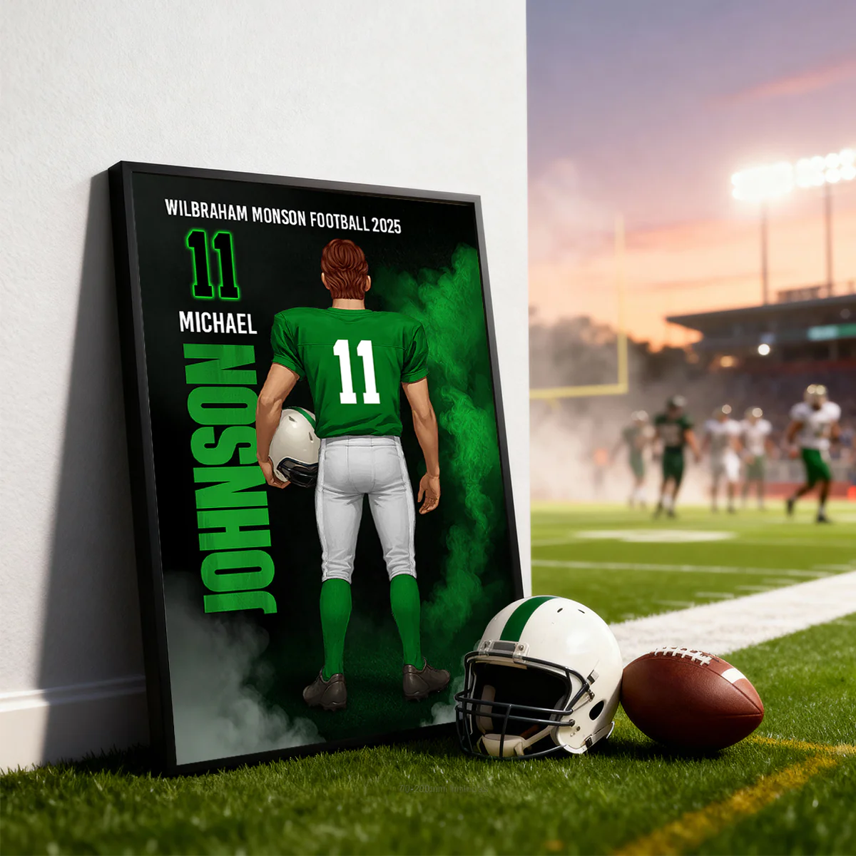 Football Sports Legend - Personalized Poster - Christmas Gift for Seniors, Sons, Grandsons - Image 5
