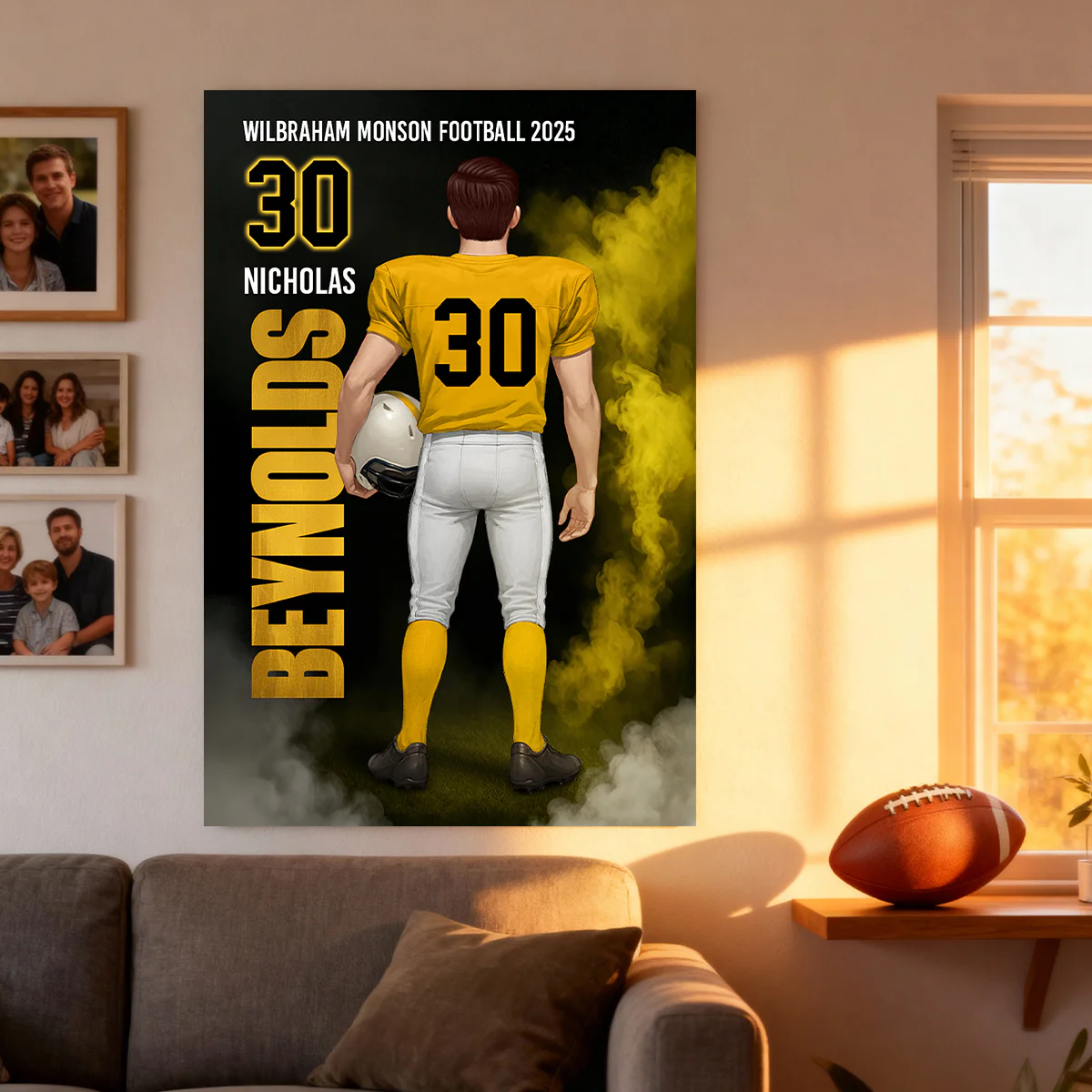 Football Sports Legend - Personalized Poster - Christmas Gift for Seniors, Sons, Grandsons - Image 7