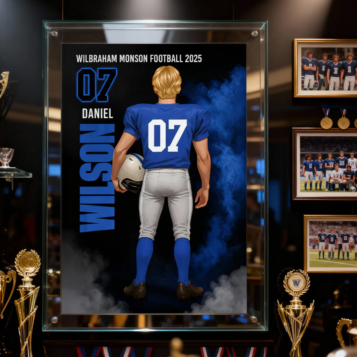 Football Sports Legend - Personalized Poster - Christmas Gift for Seniors, Sons, Grandsons - Image 8