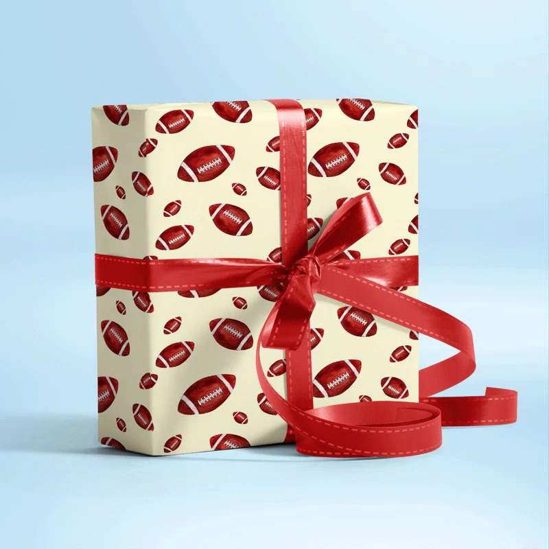 Football Touch Down Gift Wrapping Paper - Image 3