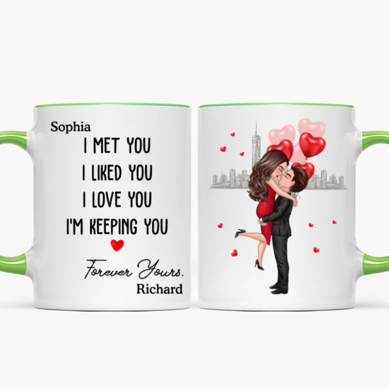 Forever Yours Couple Anniversary Gift Personalized Mug - Image 18