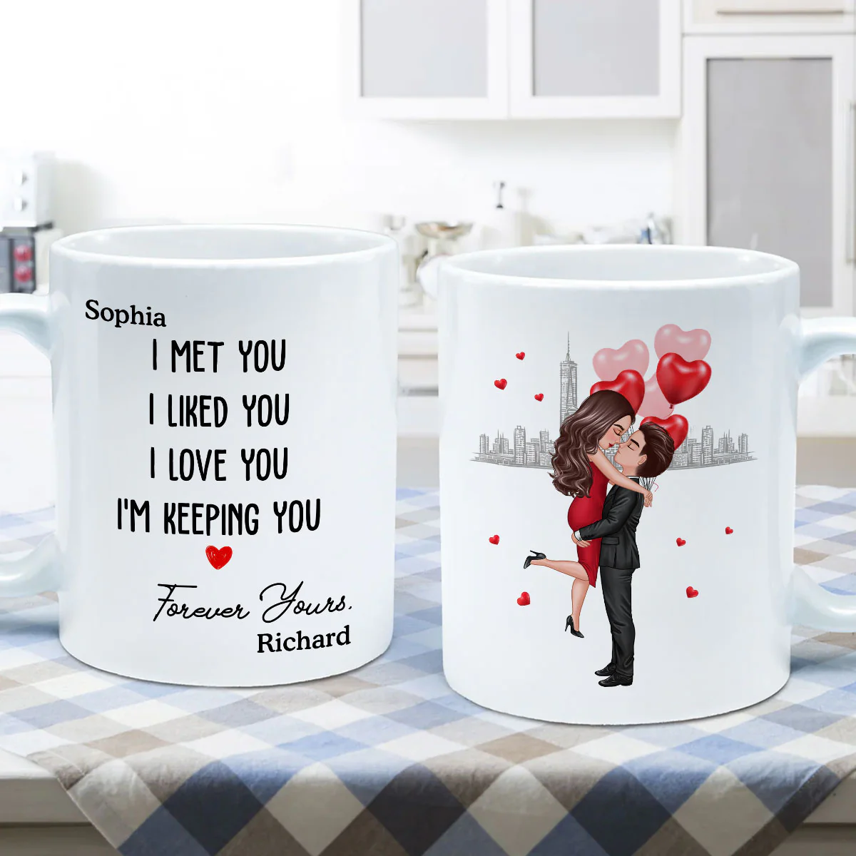 Forever Yours Couple Anniversary Gift Personalized Mug - Image 5