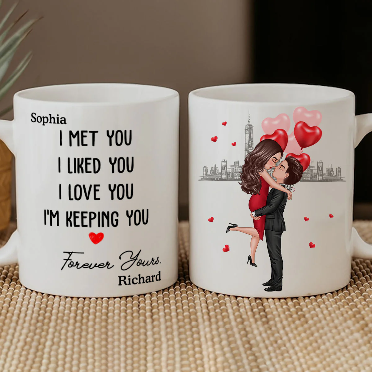 Forever Yours Couple Anniversary Gift Personalized Mug - Image 8