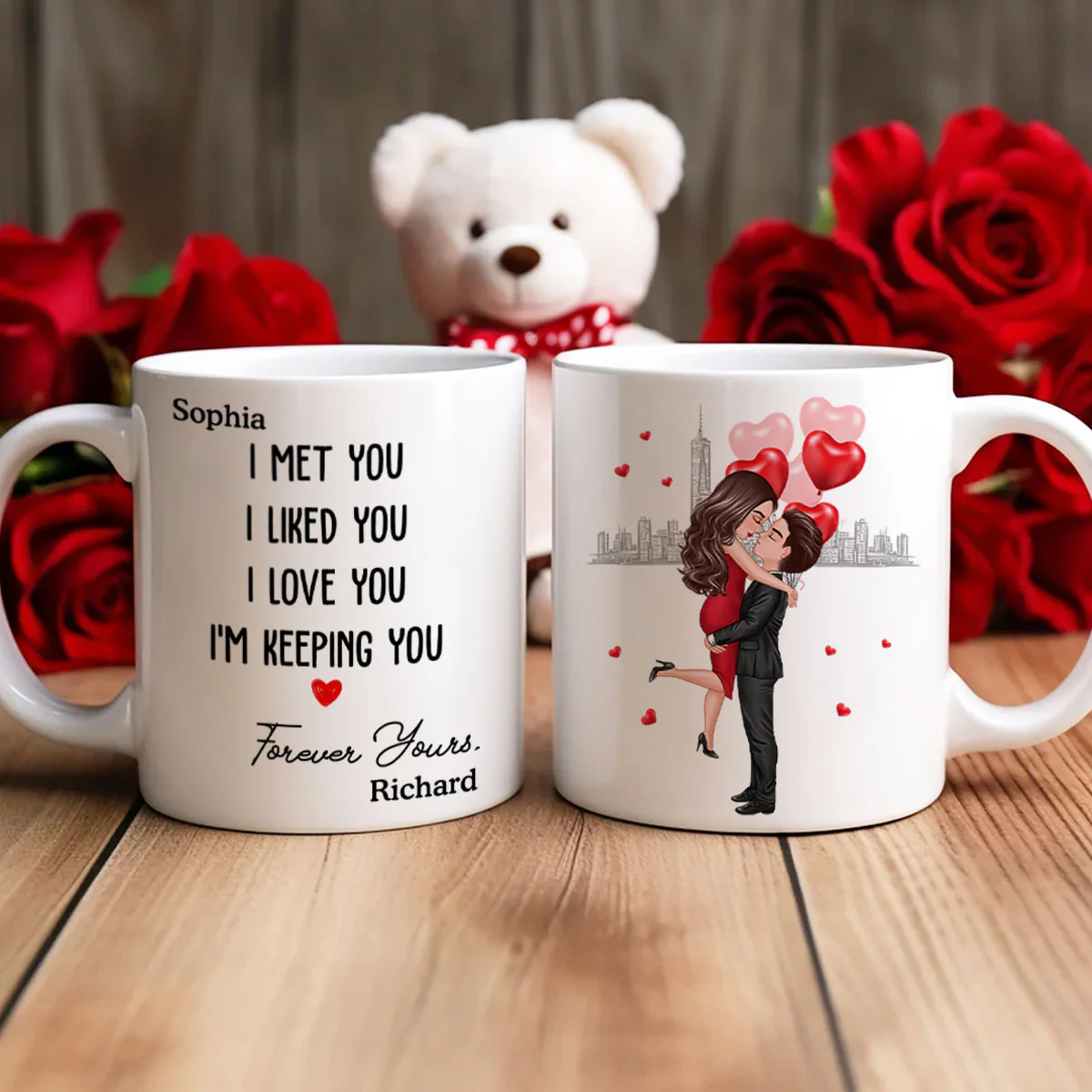 Forever Yours Couple Anniversary Gift Personalized Mug - Image 9