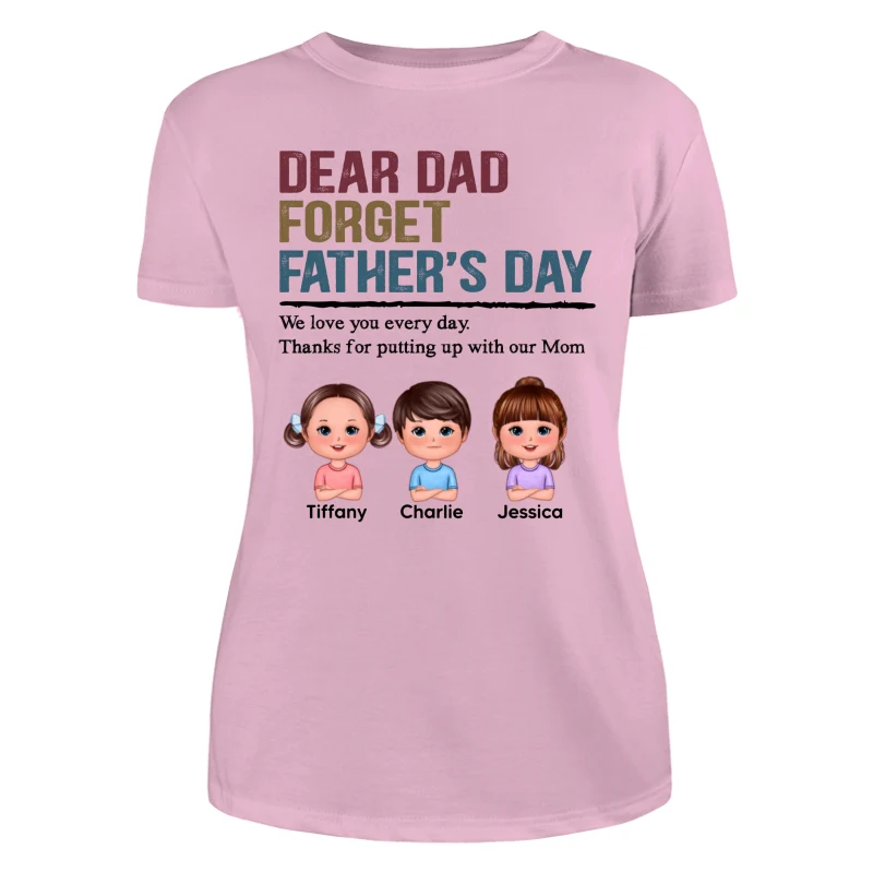 Forget Father‘s Day Retro Doll Kids Personalized Shirt - Image 11