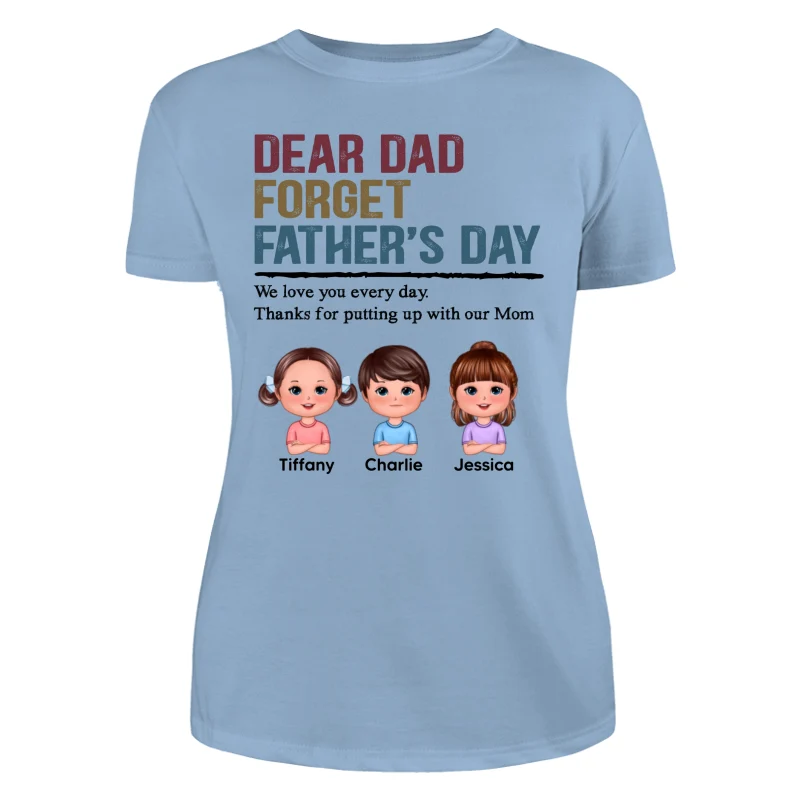 Forget Father‘s Day Retro Doll Kids Personalized Shirt - Image 12