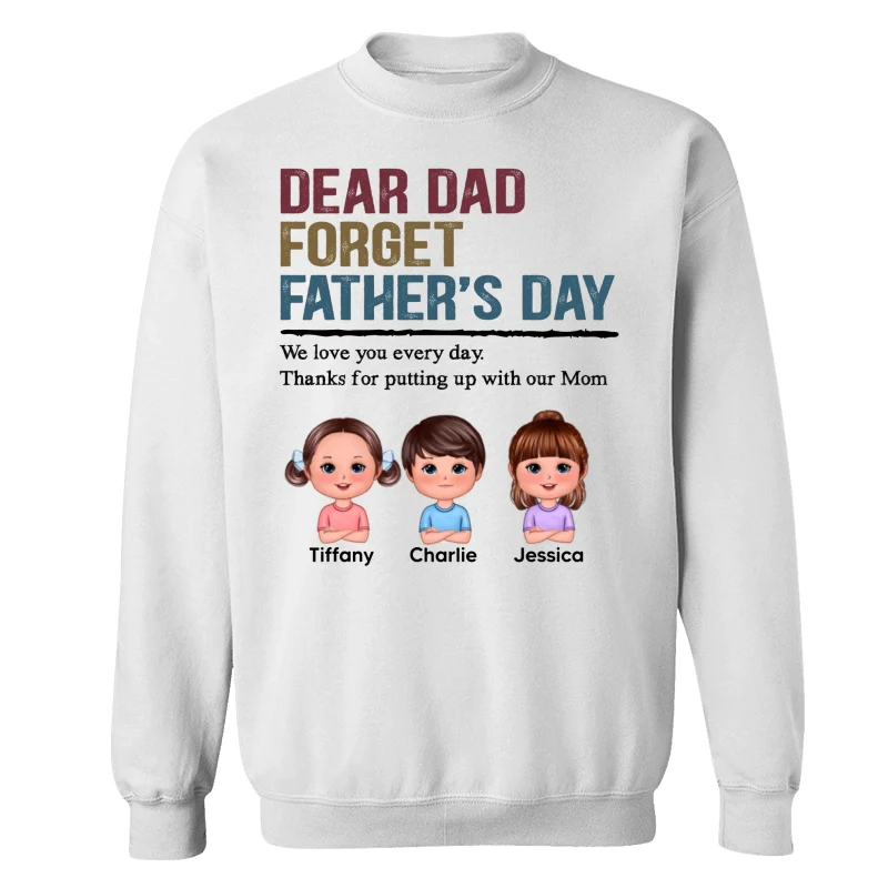 Forget Father‘s Day Retro Doll Kids Personalized Shirt - Image 17