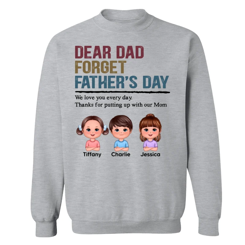 Forget Father‘s Day Retro Doll Kids Personalized Shirt - Image 18