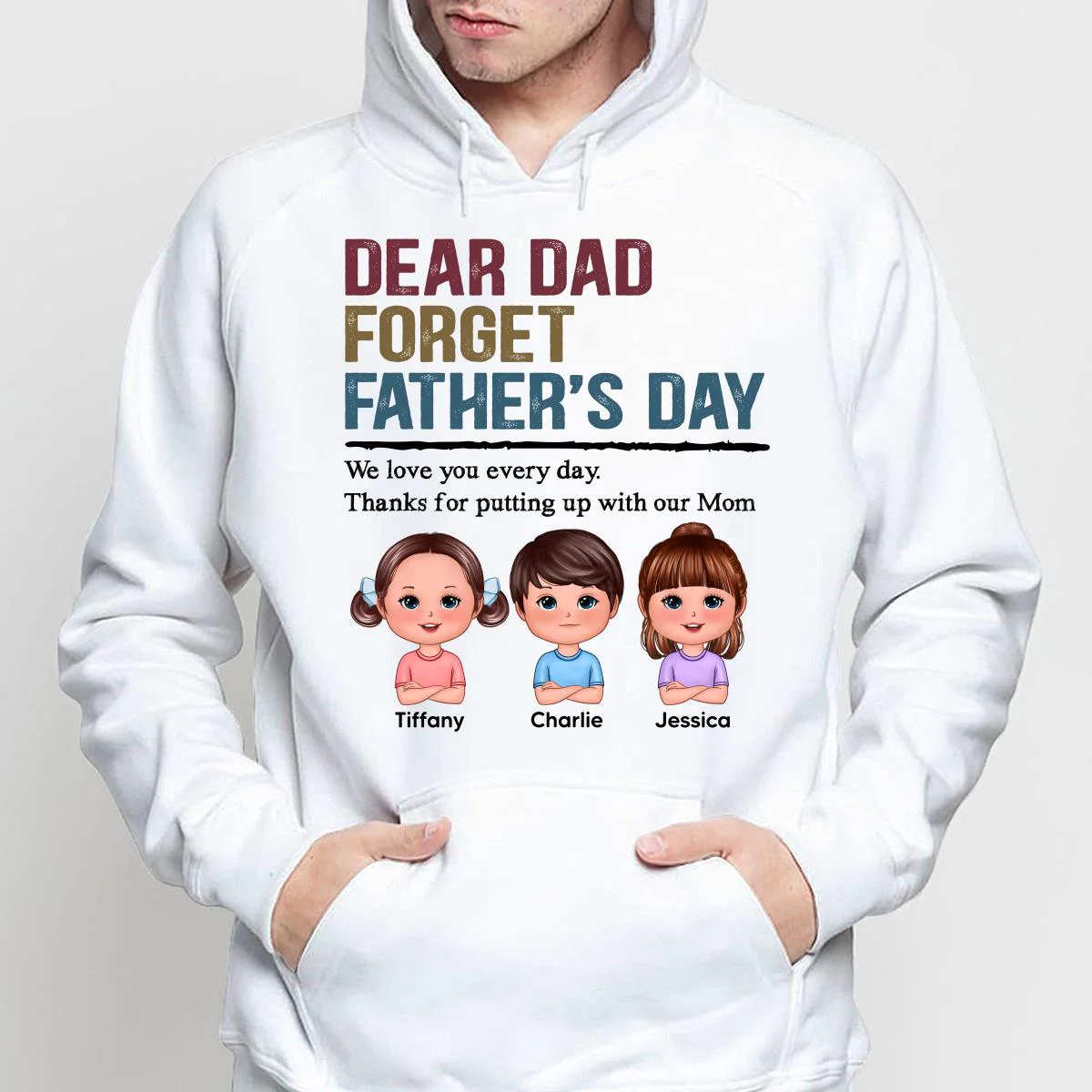 Forget Father‘s Day Retro Doll Kids Personalized Shirt - Image 4