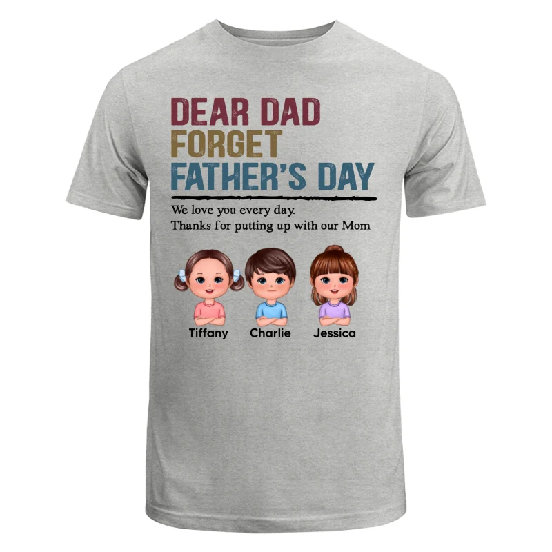 Forget Father‘s Day Retro Doll Kids Personalized Shirt - Image 6