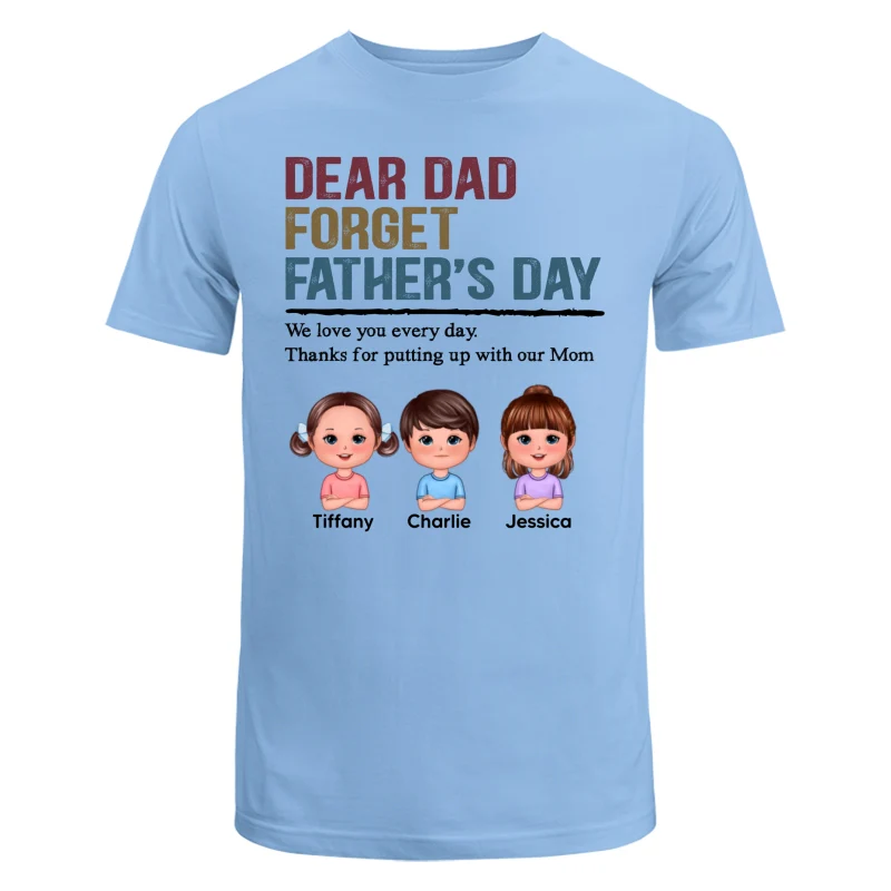 Forget Father‘s Day Retro Doll Kids Personalized Shirt - Image 8