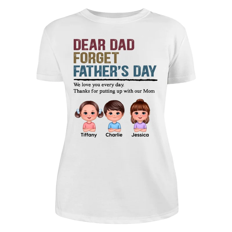 Forget Father‘s Day Retro Doll Kids Personalized Shirt - Image 9