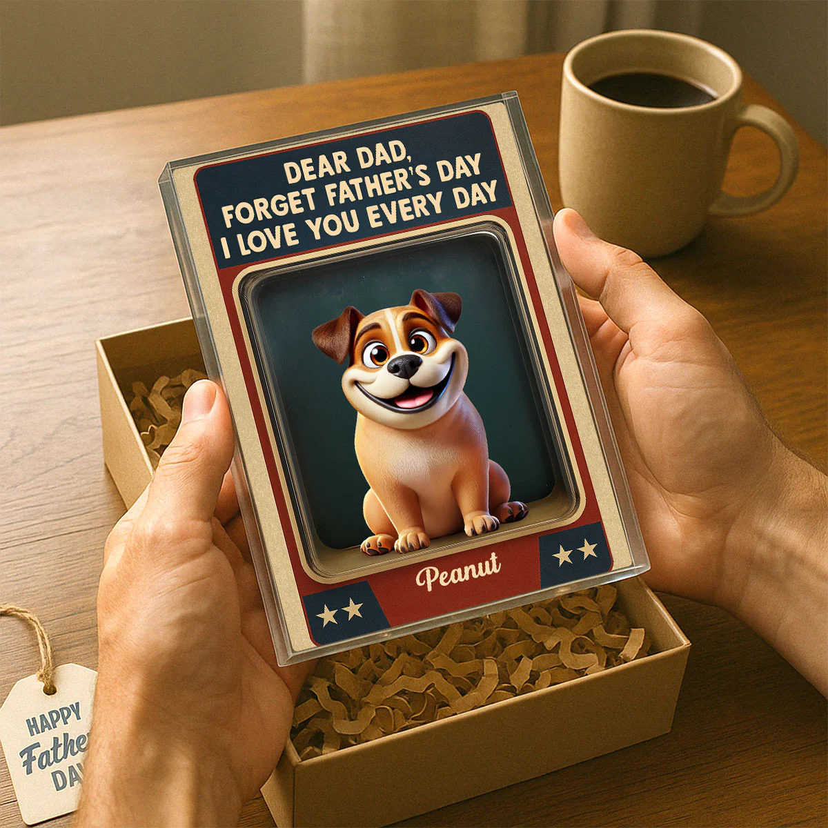 Forget We Love You Every Day Cute Dog Figures Style Personalized Acrylic Block Plaque - Image 8