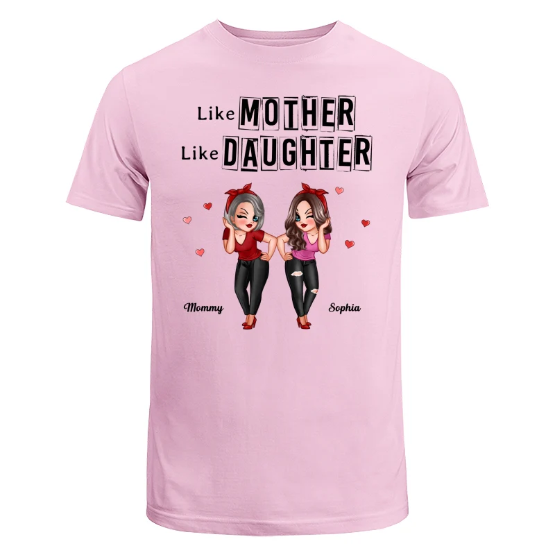 Frame Words Like Mother Like Daughter Personalized Shirt - Image 7