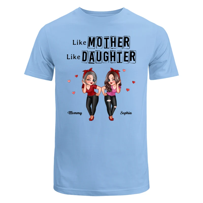 Frame Words Like Mother Like Daughter Personalized Shirt - Image 8
