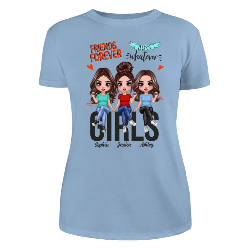 Friends Forever Boys Whatever Besties Doll Personalized Shirt - Image 12