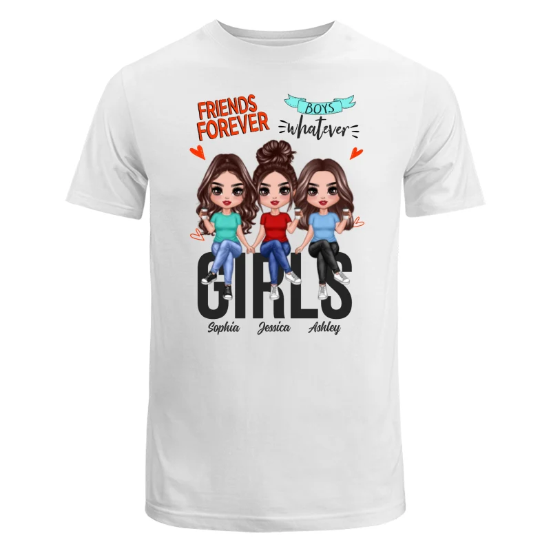 Friends Forever Boys Whatever Besties Doll Personalized Shirt - Image 5