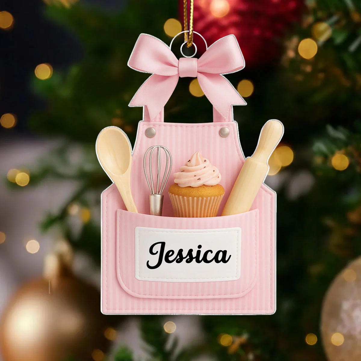 From Her Oven With Love – Personalized Acrylic Ornament – Heartfelt Gift for Women Who Love Baking, Mom, Wife - Image 5