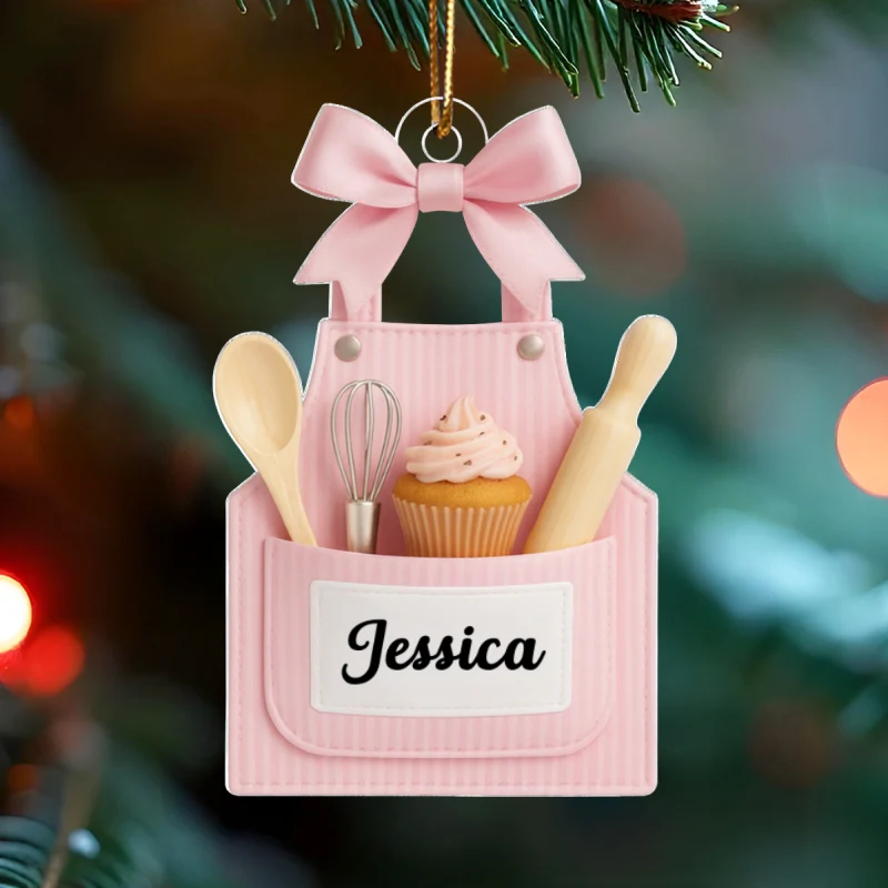 From Her Oven With Love – Personalized Acrylic Ornament – Heartfelt Gift for Women Who Love Baking, Mom, Wife - Image 8