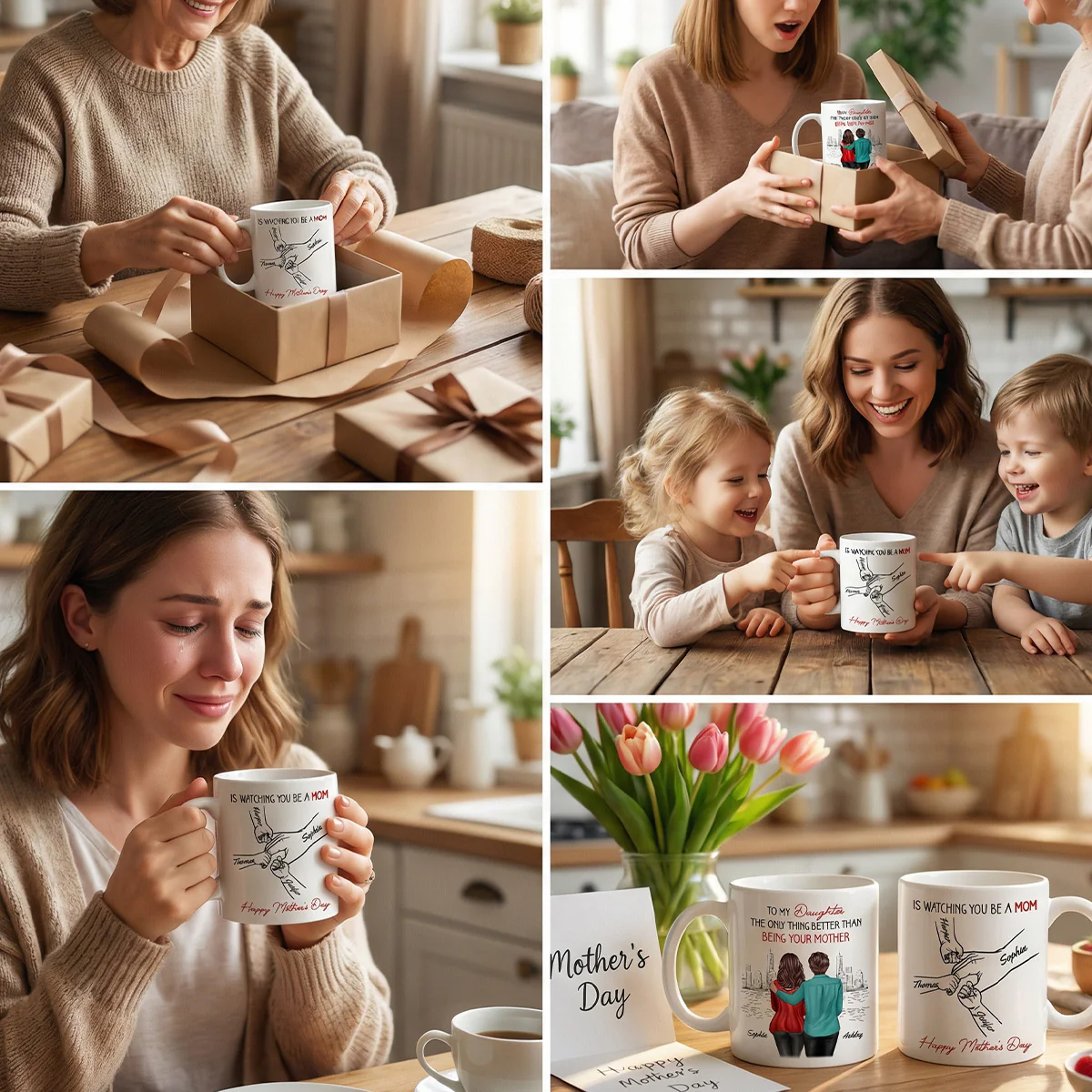 From Mom Dad To Daughter Watching You Be A Mom - Personalized Mug - Mother's Day Gift For Daughter - Image 2