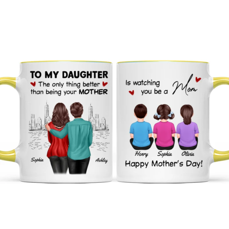 From Mom Dad Watching You Be A Mom - Personalized Mug - Mother's Day Gift For Daughter - Image 17
