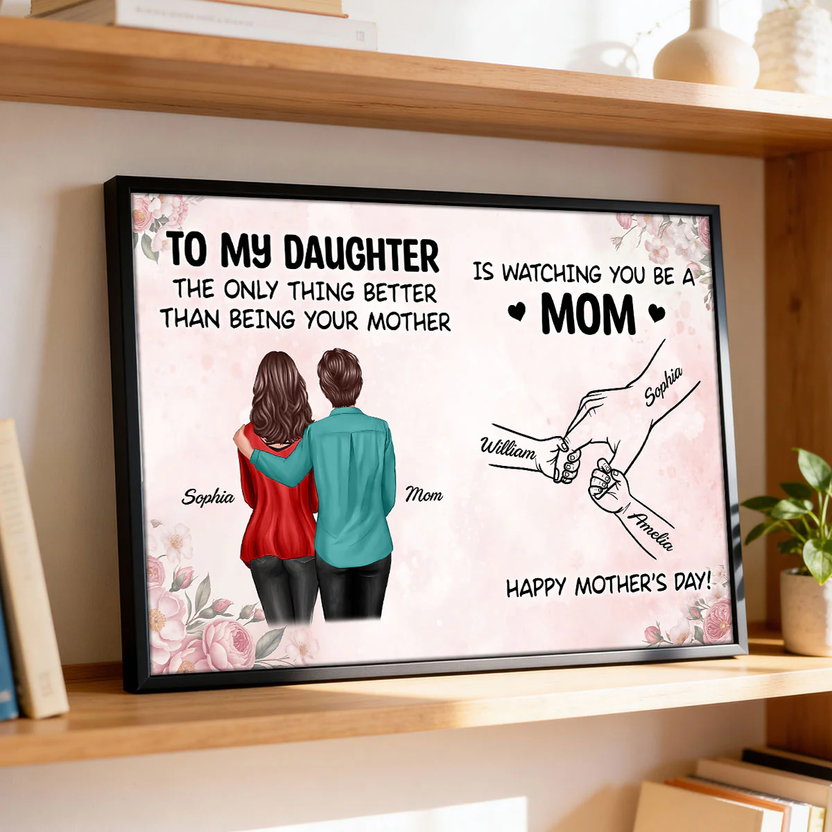 From Mom To Daughter Watching You Be A Mom - Personalized Poster - Mother's Day Gift For Daughter - Image 8
