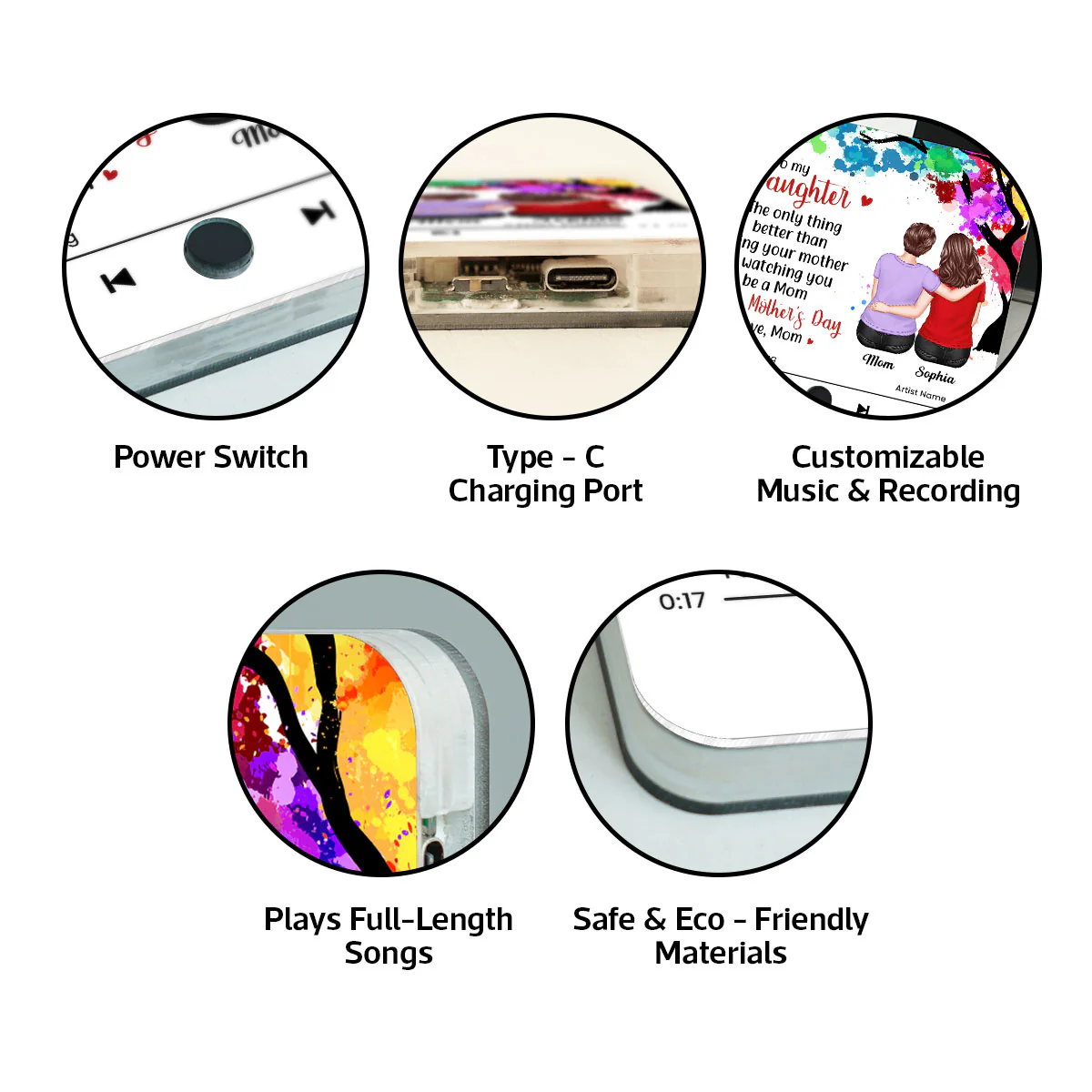 From Mom To My Daughter Personalized Music Fridge Magnet, Heartfelt Gift for Daughter, Daughter-in-law - Image 8