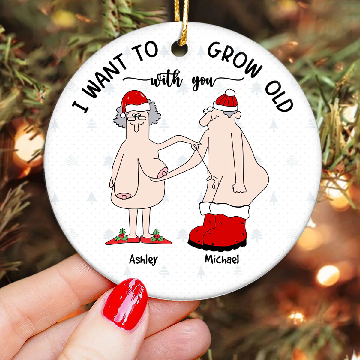 Funny Anniversary Gifts Christmas Ornament Gift for Wife Husband Girlfriend Boyfriend Him Her Personalized Ornament 2024 - Image 3