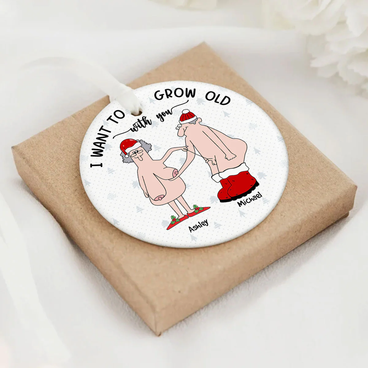 Funny Anniversary Gifts Christmas Ornament Gift for Wife Husband Girlfriend Boyfriend Him Her Personalized Ornament 2024 - Image 5
